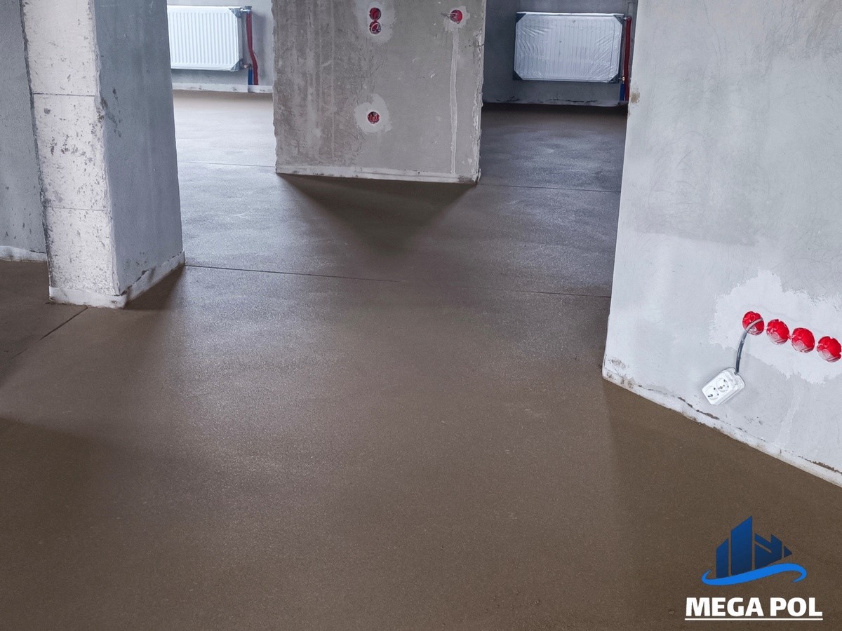 Идеально ровные полы под ключ с гарантией от компании «МегаПол». Полусухая стяжка в Бресте и области
