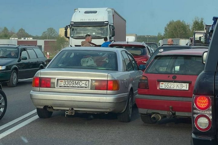 Водители устроили драку на польско-белорусской границе