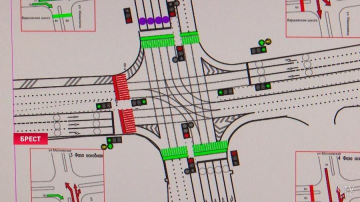 В Бресте на оживлённых перекрёстках установили «умную» систему управления светофорами. Что говорят водители?