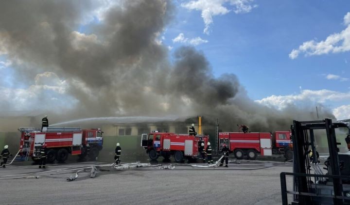 В Каменецком районе произошел пожар на «Агропродукте»