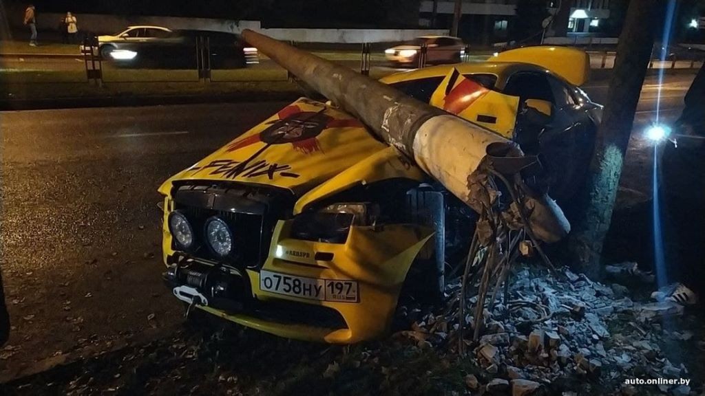 В Минске разбили Rolls-Royce Wraith