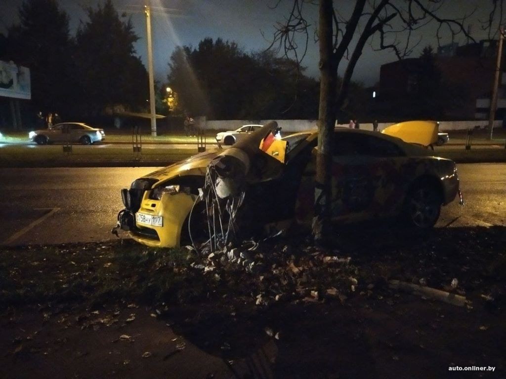 В Минске разбили Rolls-Royce Wraith