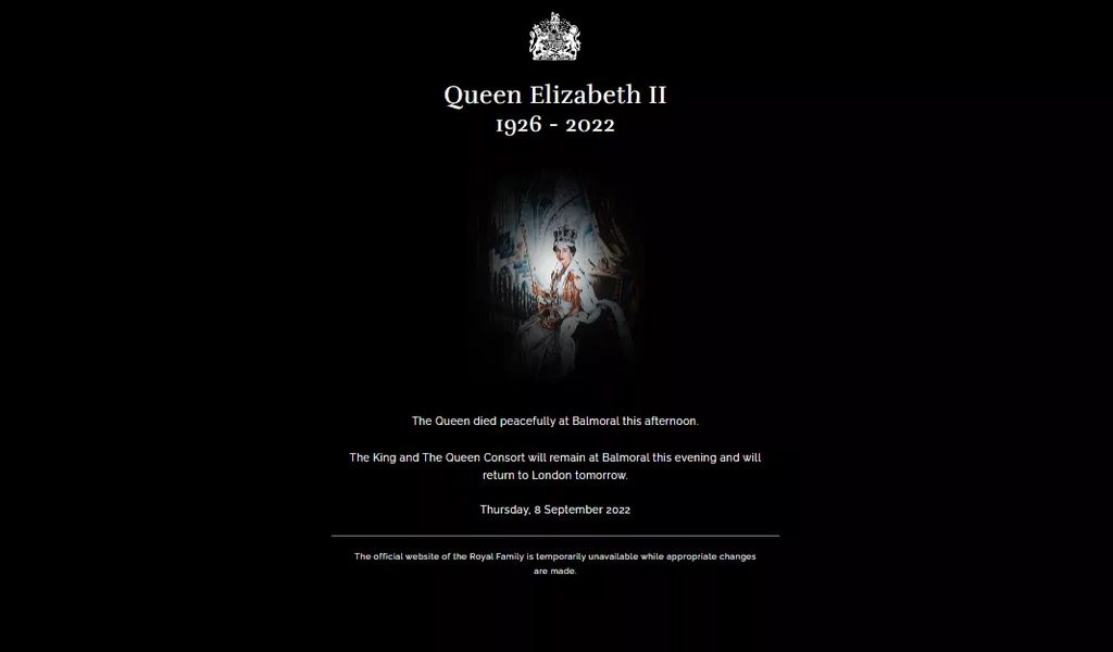 Умерла королева Великобритании Елизавета II