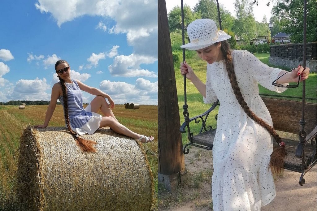 «В парикмахерской не бываю». История белоруски с косой почти до пола