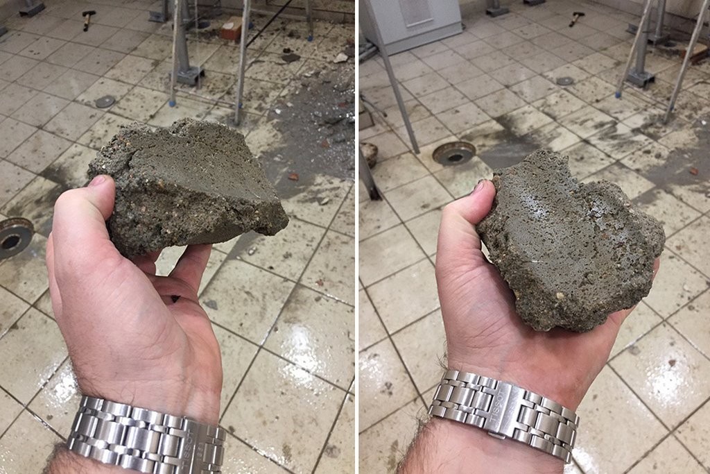 Вот что будет, если во время ремонта сливать в канализацию строительные смеси. Случай в Беларуси