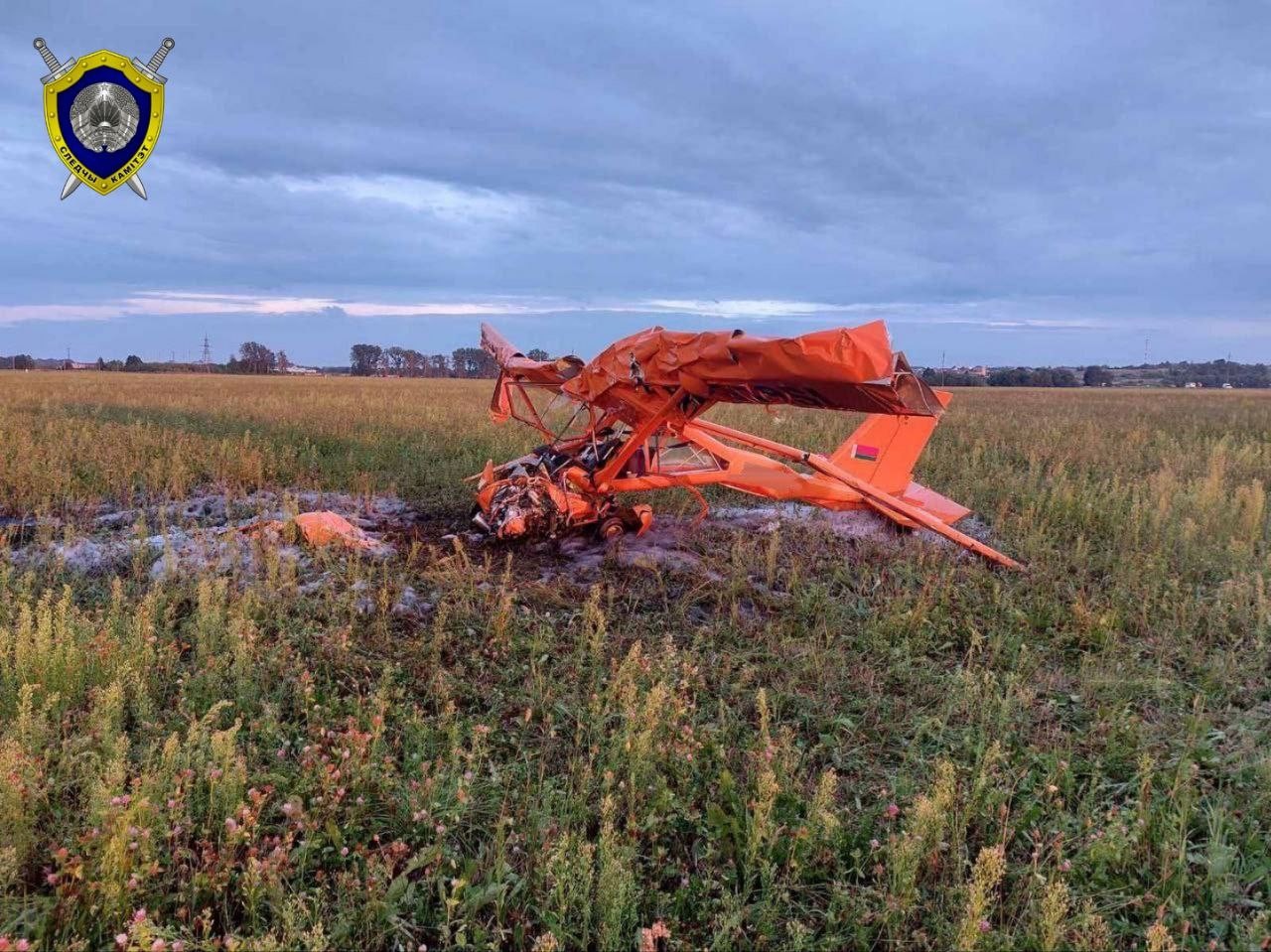 В Беларуси упал легкомоторный самолёт. Два человека погибли