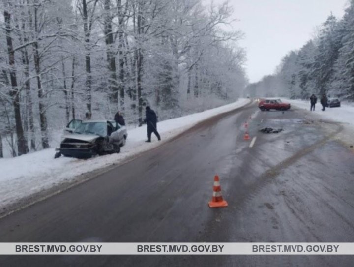 В Брестской области произошло лобовое столкновение