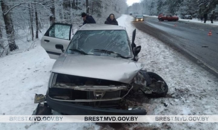 В Брестской области произошло лобовое столкновение
