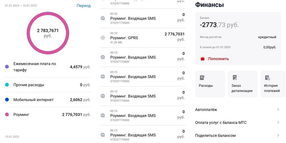 «Потеряли дар речи». Как абонент МТС за 4 минуты «попал» на 2777 рублей