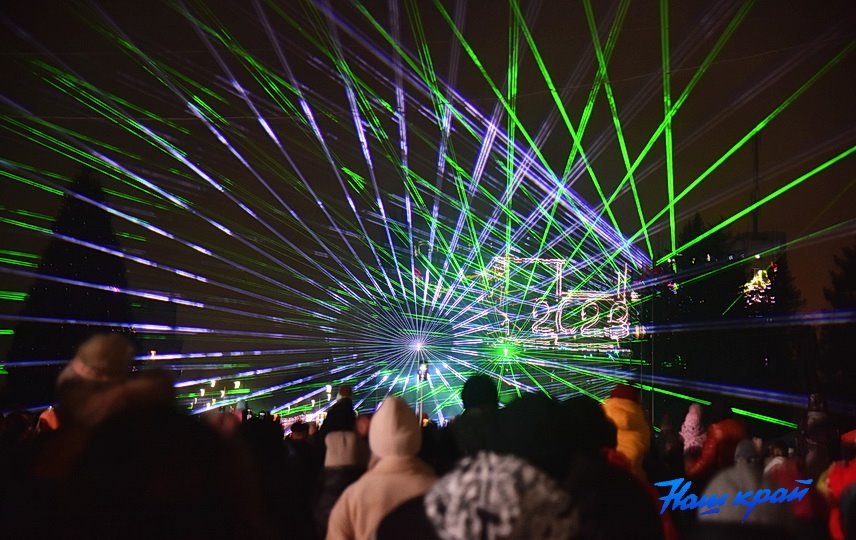 Завораживающее лазерное шоу