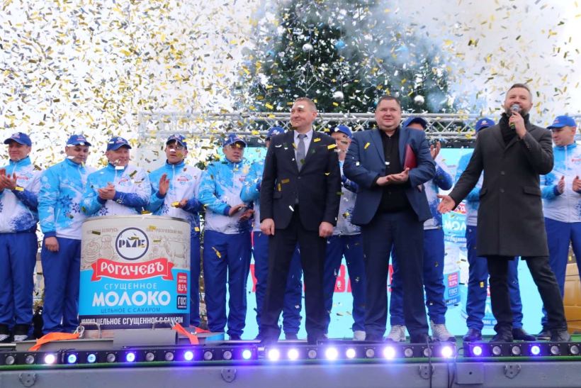 В Беларуси выпустили банку сгущенки весом почти в полтонны