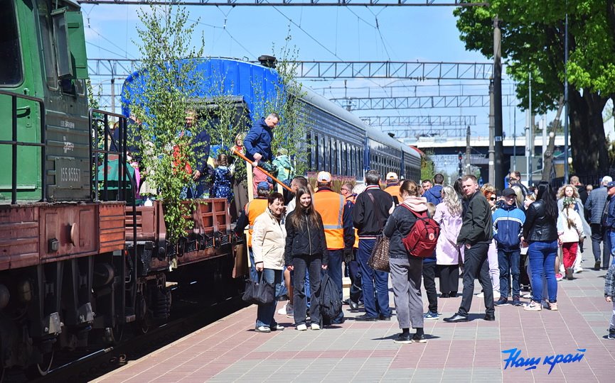 9 мая в Барановичах курсирует ретросостав «Поезд Победы»