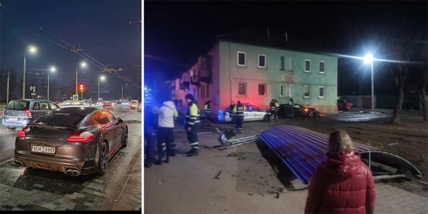 В Могилеве пьяный водитель Porsche насмерть сбил пешехода, скрываясь от преследования