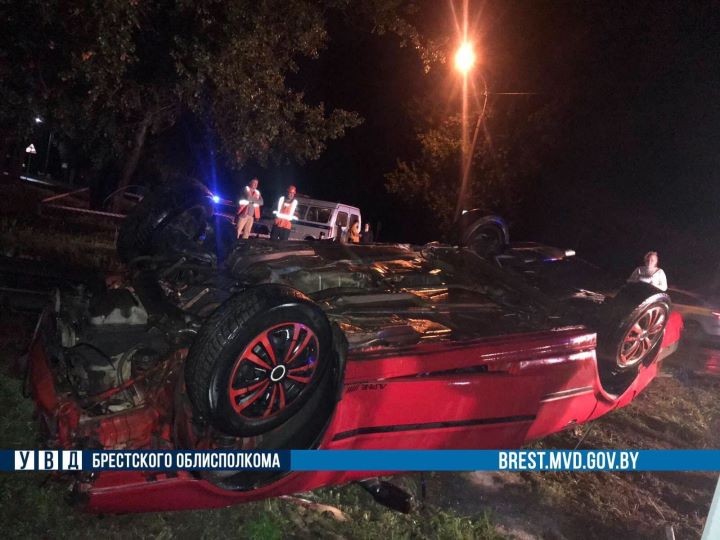 В Бресте нетрезвый водитель совершил двойное ДТП
