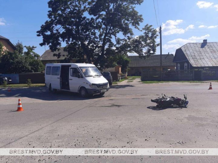 В Брестской области 18-летний мотоциклист попал в ДТП