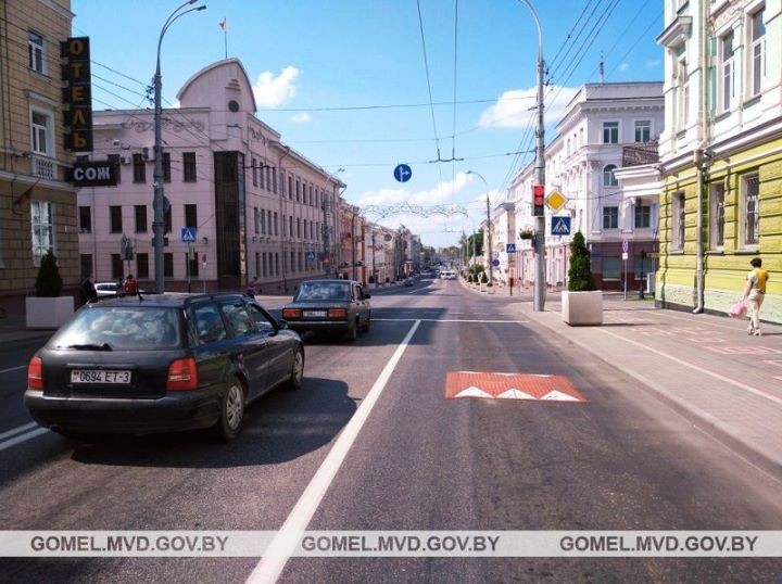 В Гомеле начали устанавливать «подушки скорости»