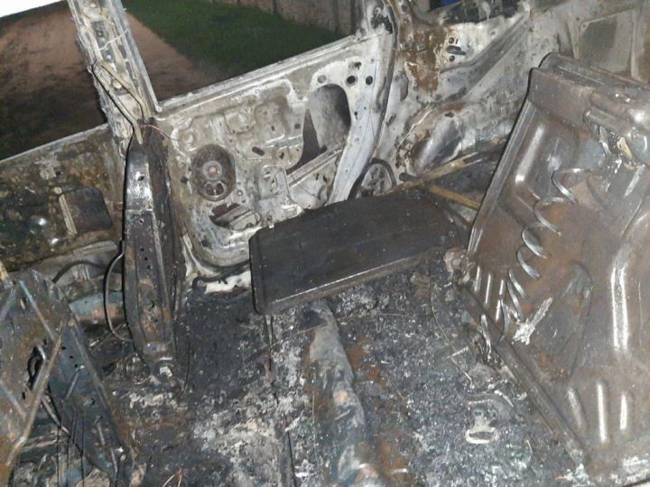 В Брестской области сгорел автомобиль Ford Focus