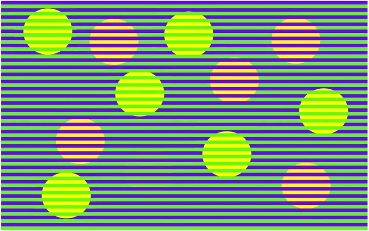 Если вы видите желтый круг, мозг вас обманул