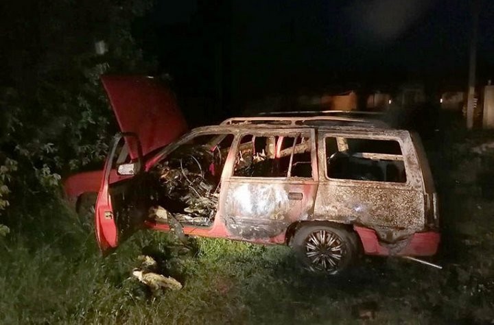 Два автомобиля горели на Брестчине