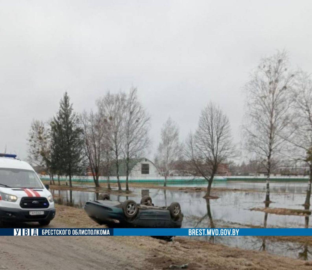 В Брестской области водитель потерял сознание и выехал на полосу встречного движения