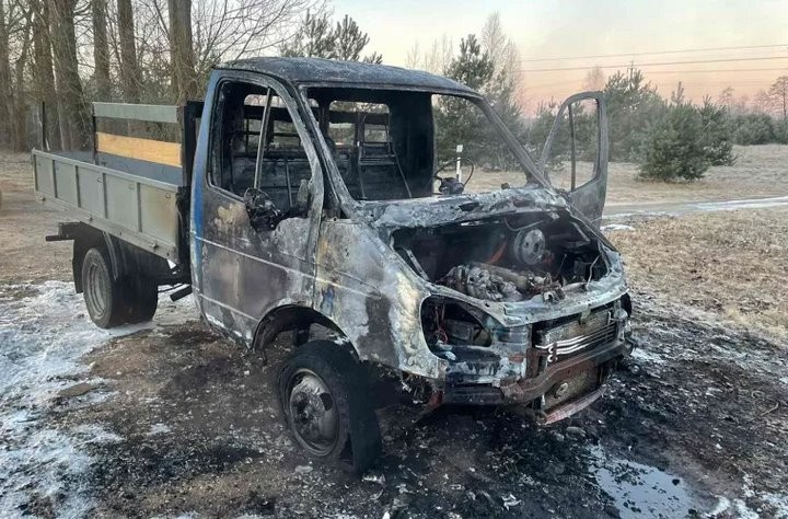 В Березовском районе сгорела «Газель»