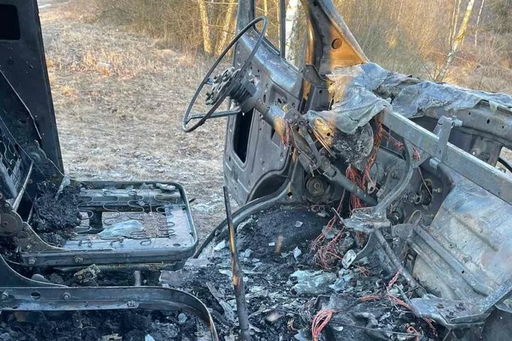 В Березовском районе сгорела «Газель»