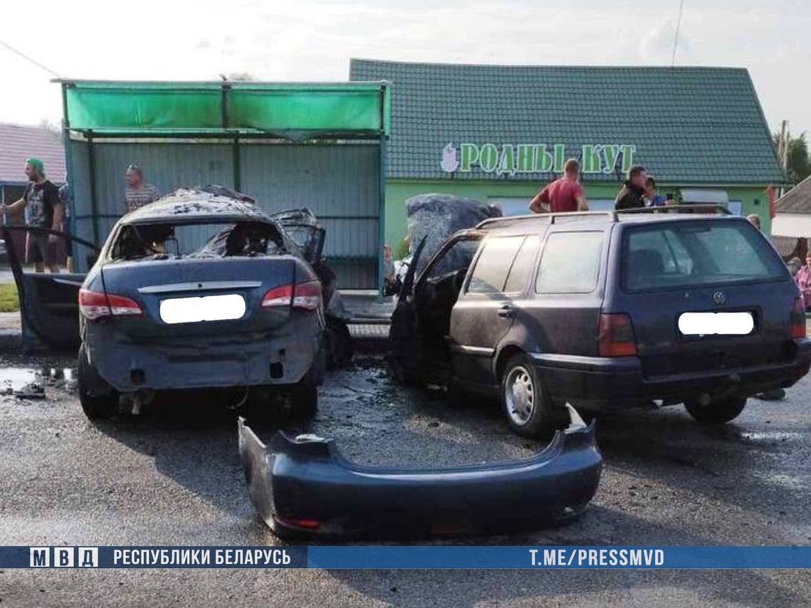 В ДТП пострадали пятеро детей. Видео серьезного ДТП в Гомельской области