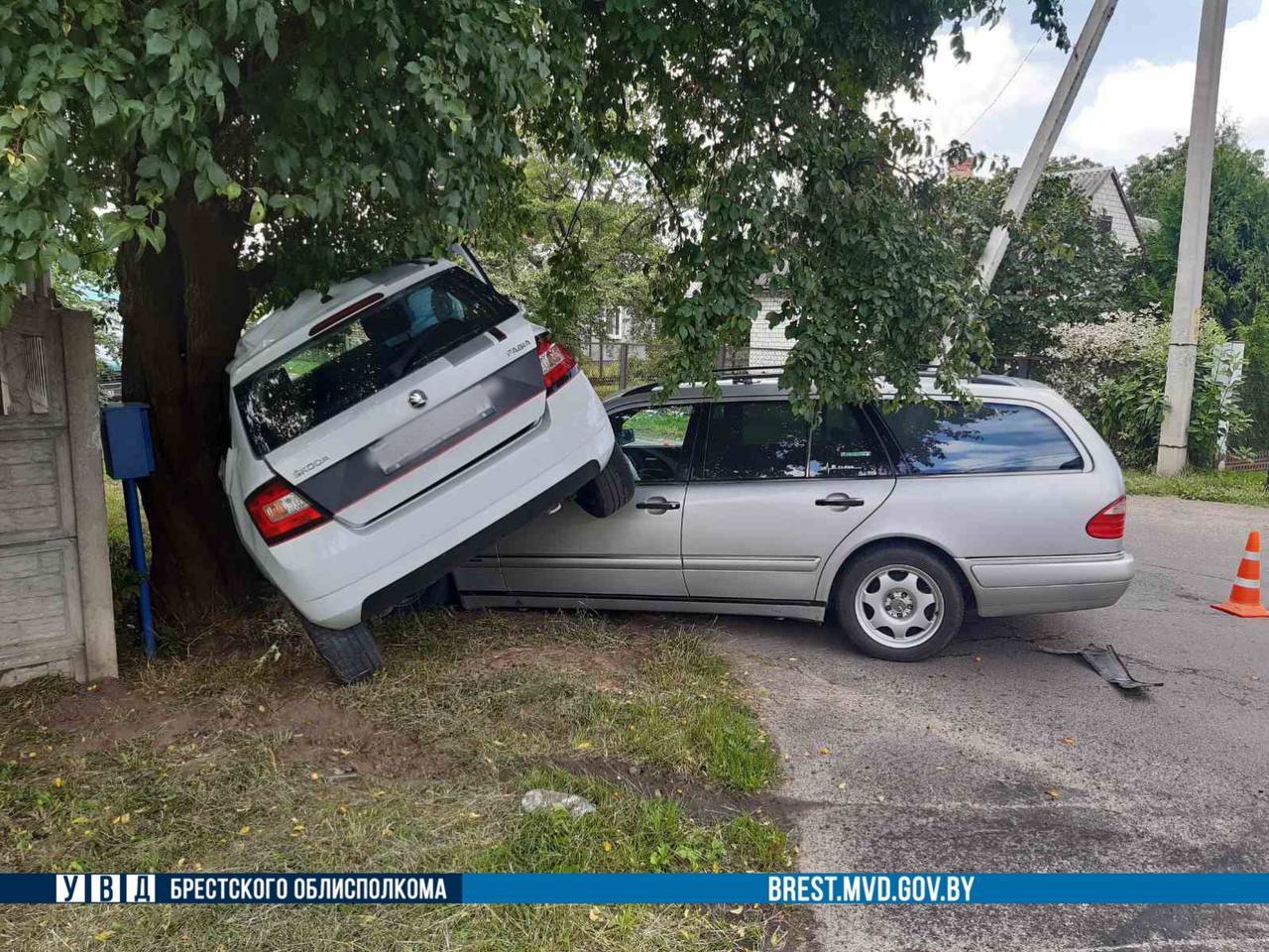 Необычное ДТП произошло в Кобрине