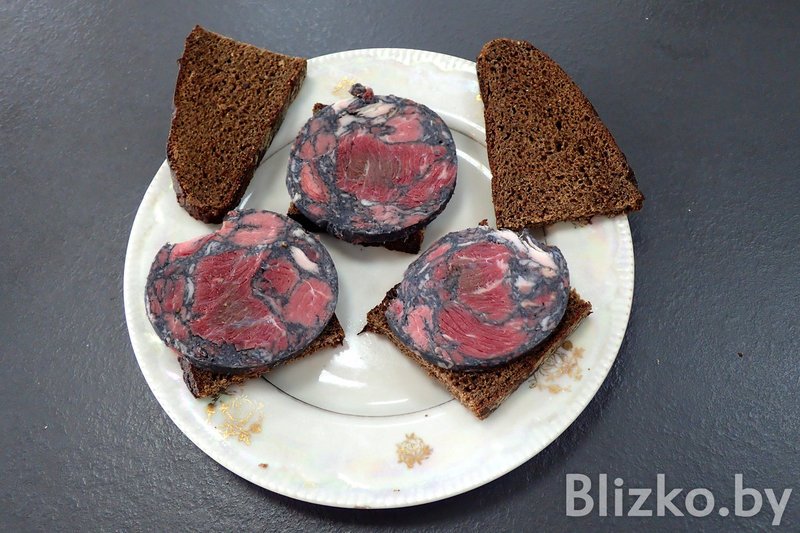 Купили и продегустировали черную колбасу