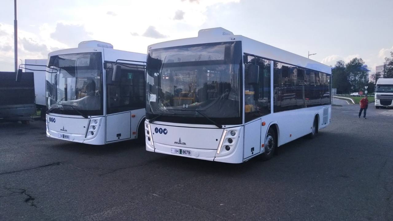 Два новых автобуса МАЗ в Бресте