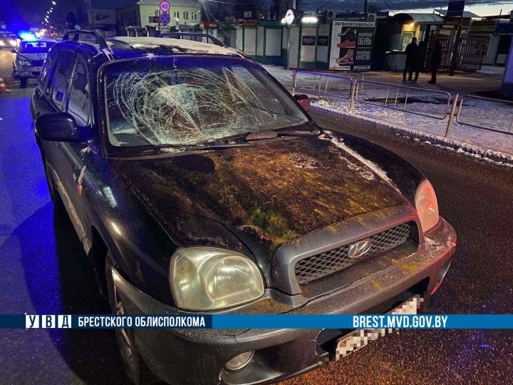 В Барановичах автомобиль сбил пешехода