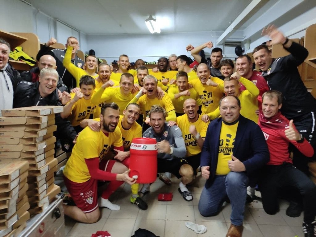 Солигорский «Шахтер» второй раз подряд стал чемпионом Беларуси