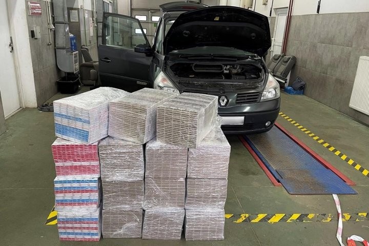 Белорус вез в Польшу 7500 пачек сигарет под полом минивена. Их нашел служебный лабрадор