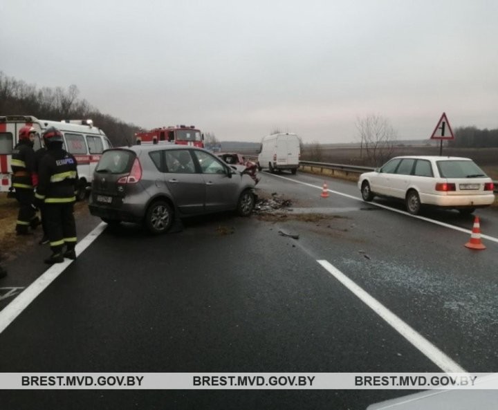 Появилось видео жесткого ДТП в Жабинковском районе