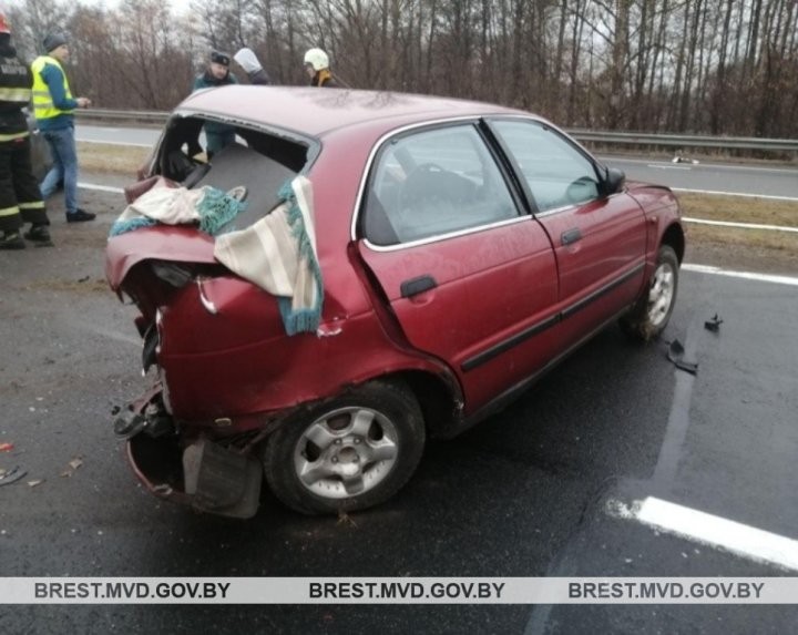 Появилось видео жесткого ДТП в Жабинковском районе