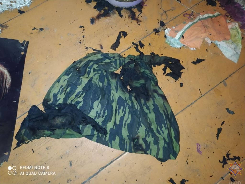 В Брестской области на мужчине загорелась одежда