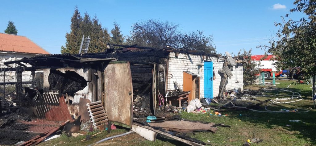 В Каменецком районе в аг. Видомля горел жилой дом