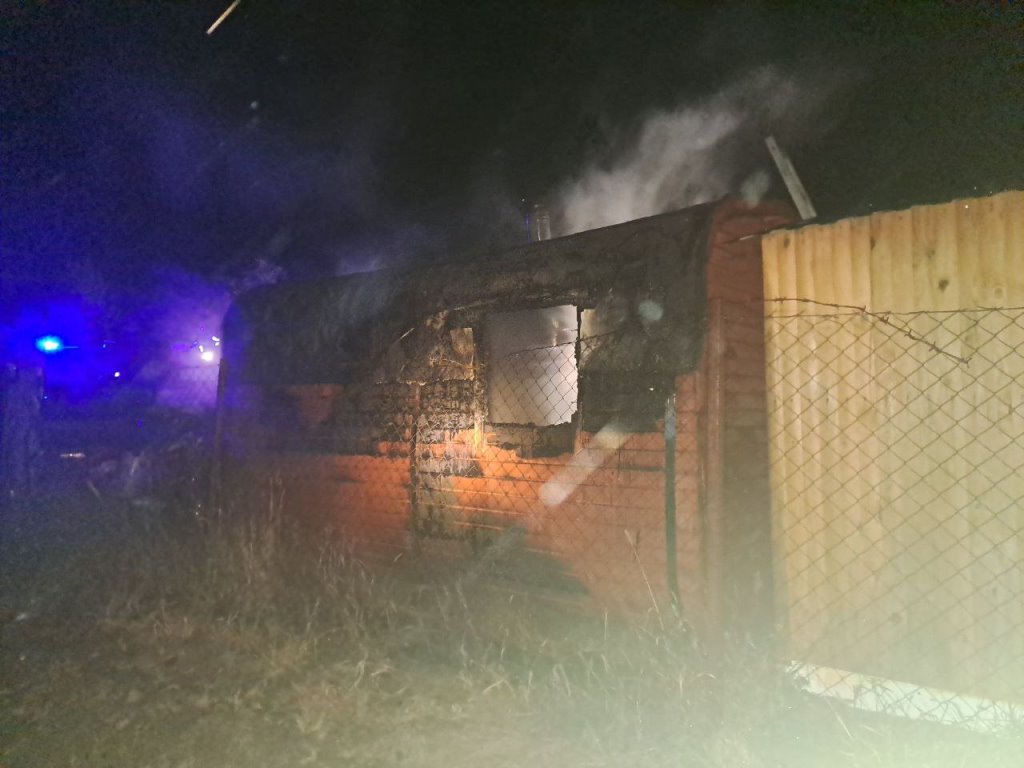 В Пинском районе горела баня