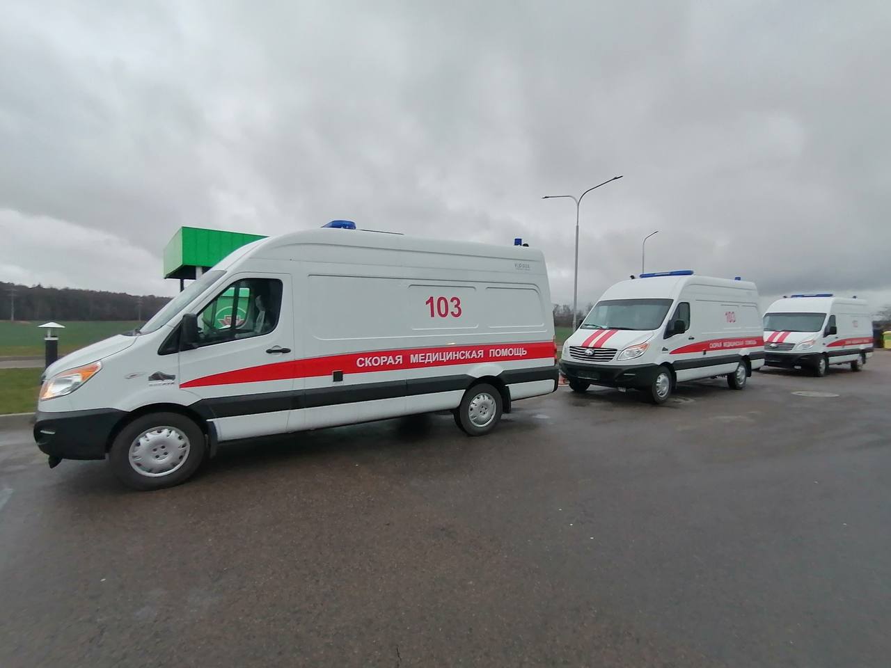 Пополнение автопарка «скорых». Три новых автомобиля прибыли накануне в Брест