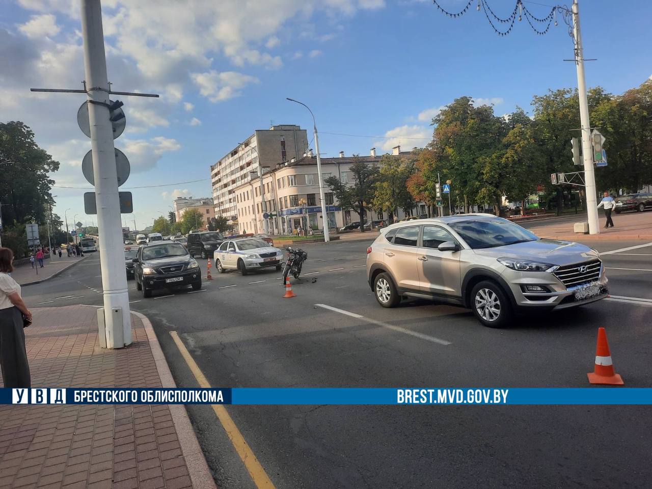 В Бресте произошло три ДТП с участием мотоциклистов