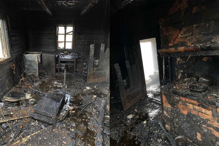 В Пересудовичах сгорел дом (Брестская область)