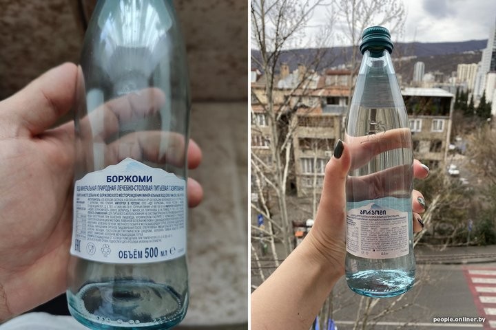 «Странная вода без вкуса и запаха». Сравниваем «Боржоми» из грузинского и белорусского магазинов