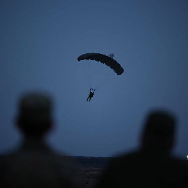 Брестские десантники прыгнули с парашютом — вот как это выглядело
