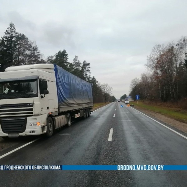 Водитель насмерть сбил коллегу, который вышел на дорогу из-за стоявшего автомобиля