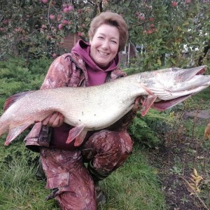 Щуку весом 10,2 кг вытянула женщина из Ошмян