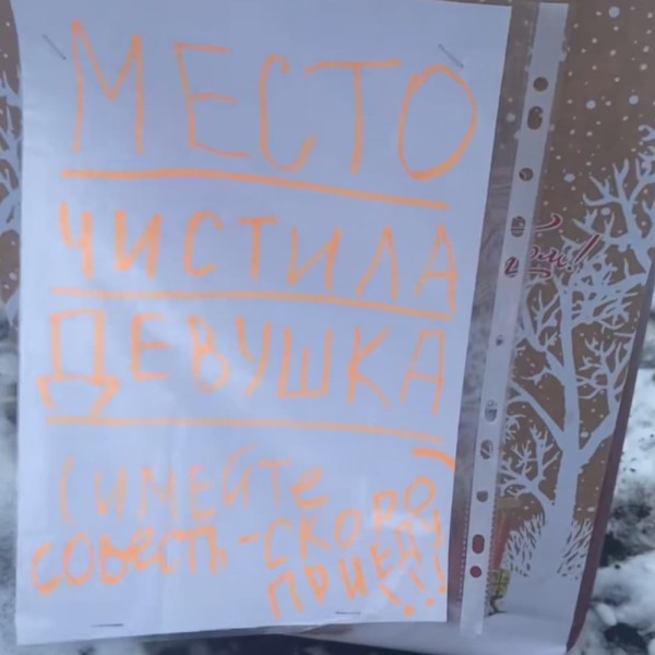 Белоруска возмутилась, что у неё занимают расчищенную парковку — видео