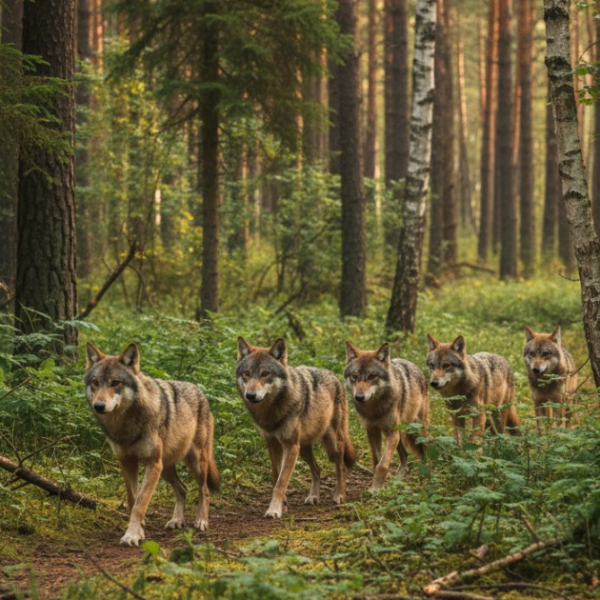 На пункте пропуска в Беларуси несёт службу полуволк