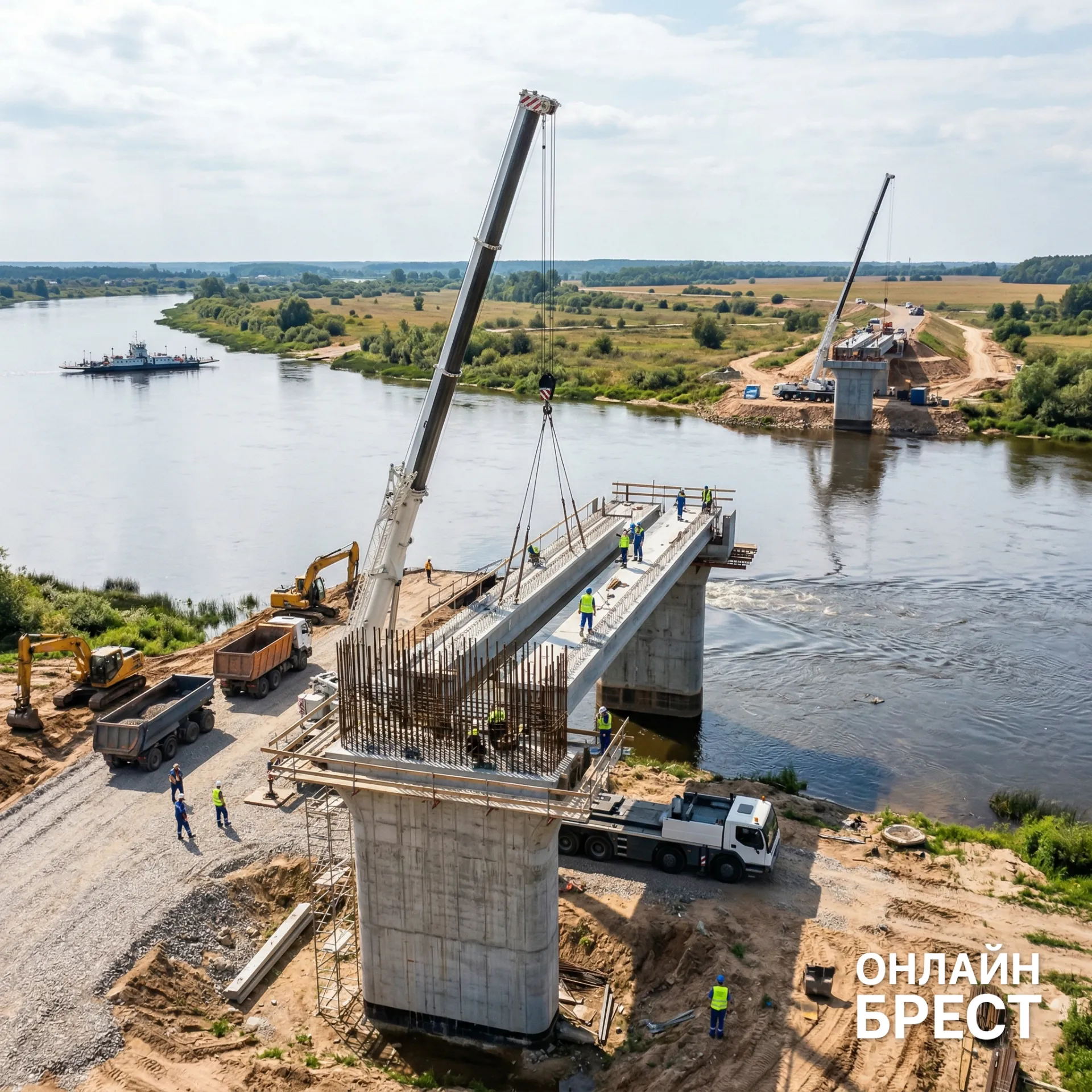 Первые автомобили поедут уже в 2027 году. Каким будет новый мост между Лунинецким и Столинским районами?