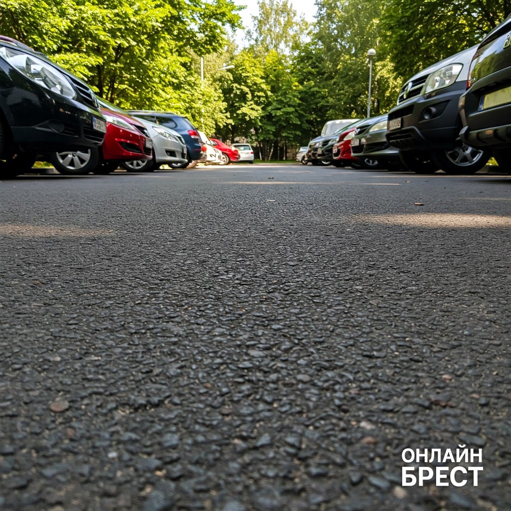 В Бресте владельцев автомобилей просят убрать свои машины с этой стоянки