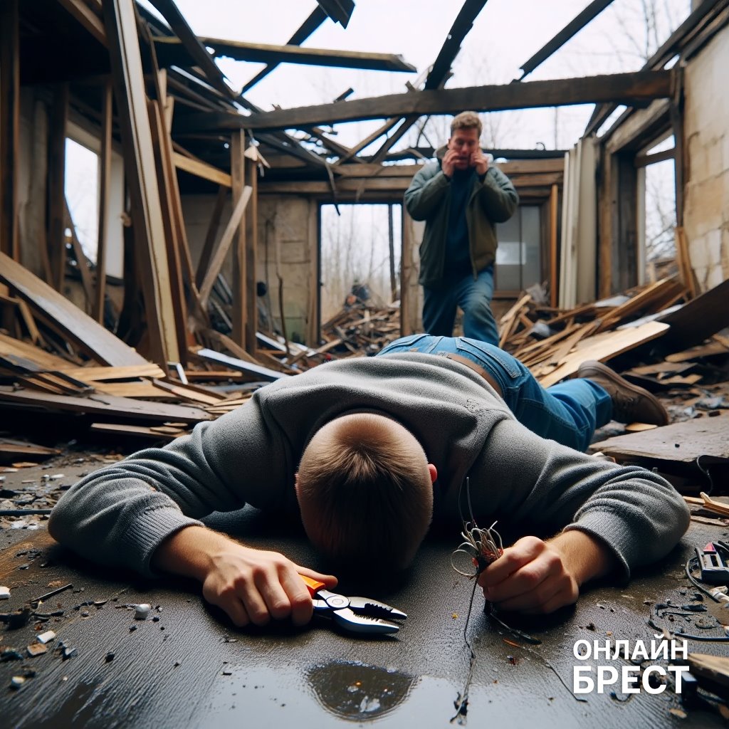 Под Брестом мужчину убило током